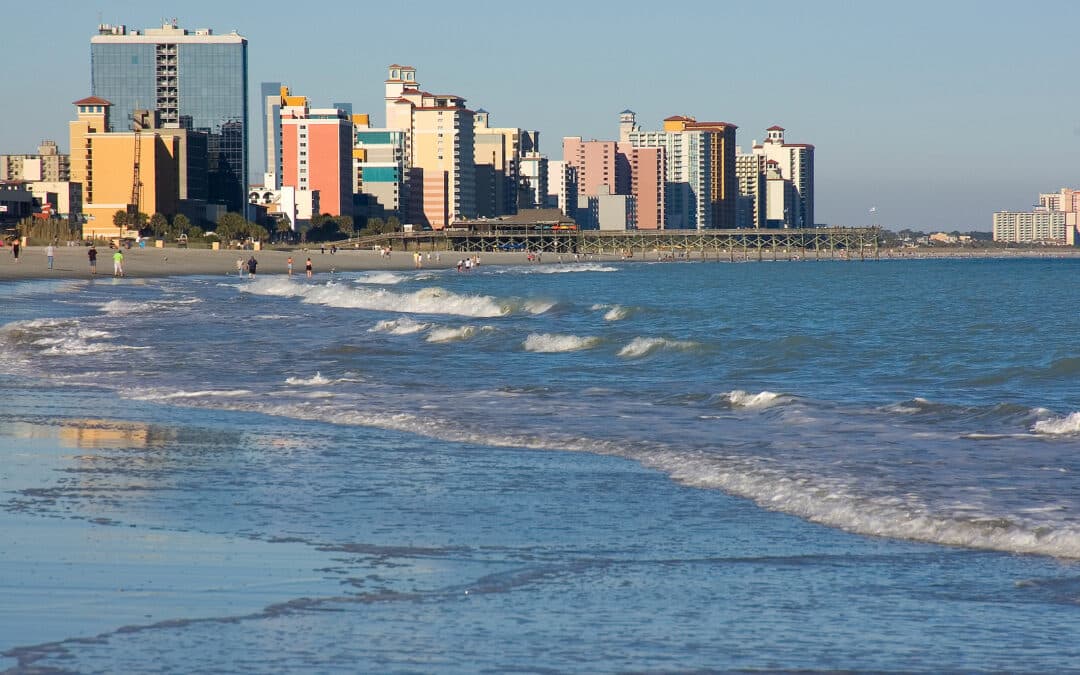 View on skyline of Myrtle Beach SC